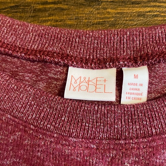 NWT: MAKE + MODEL Flutter sleeve knit top, Medium - Picture 5 of 6